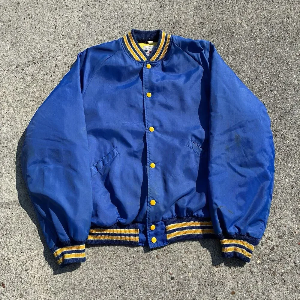 Vintage 1960s Butwin Faribault Boksprings Rugby Club Bomber Varsity Jacket Large